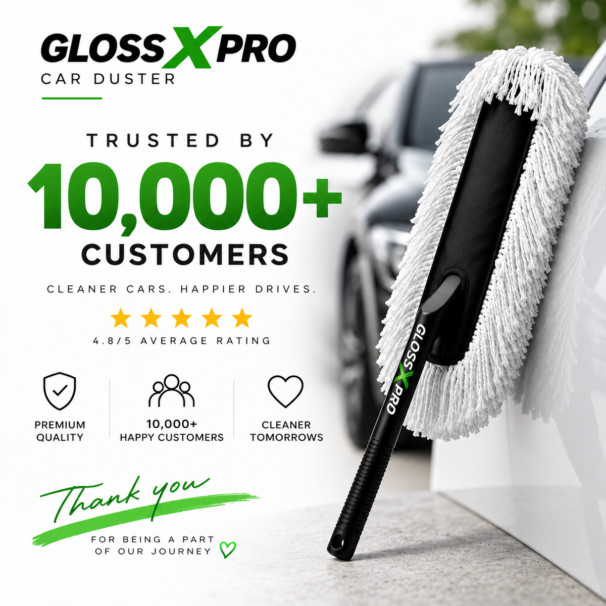 Wax Infused Car Duster(with Ceramic Wax infused fibers)